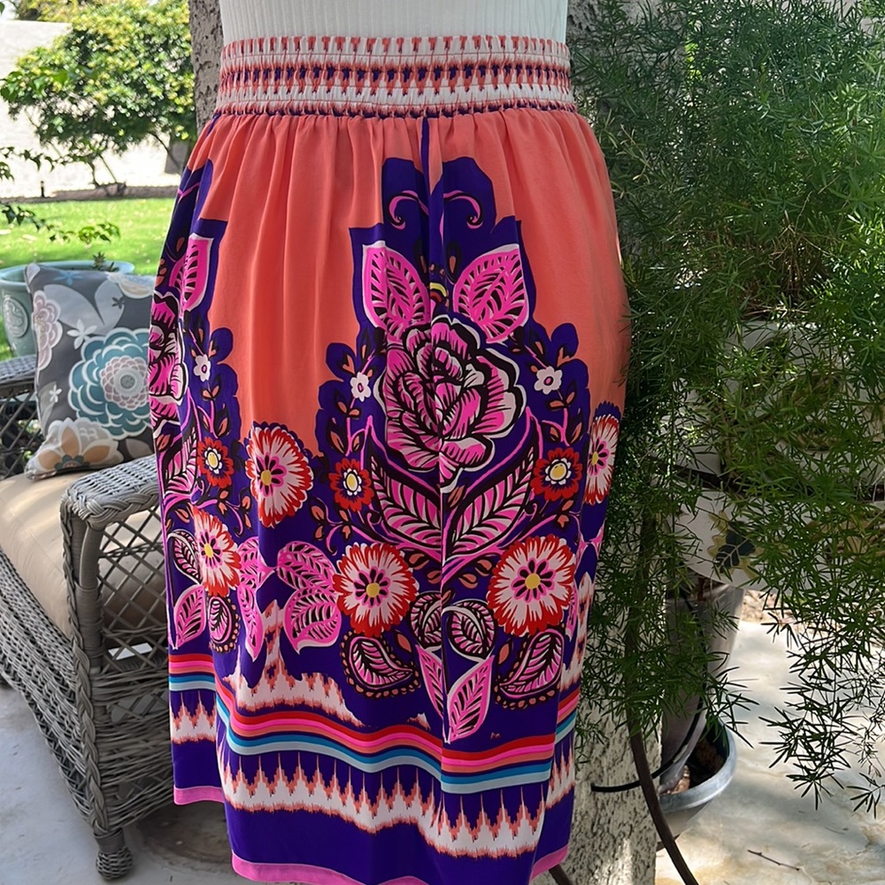 Anthropologie silk skirt - Picture 3 of 6